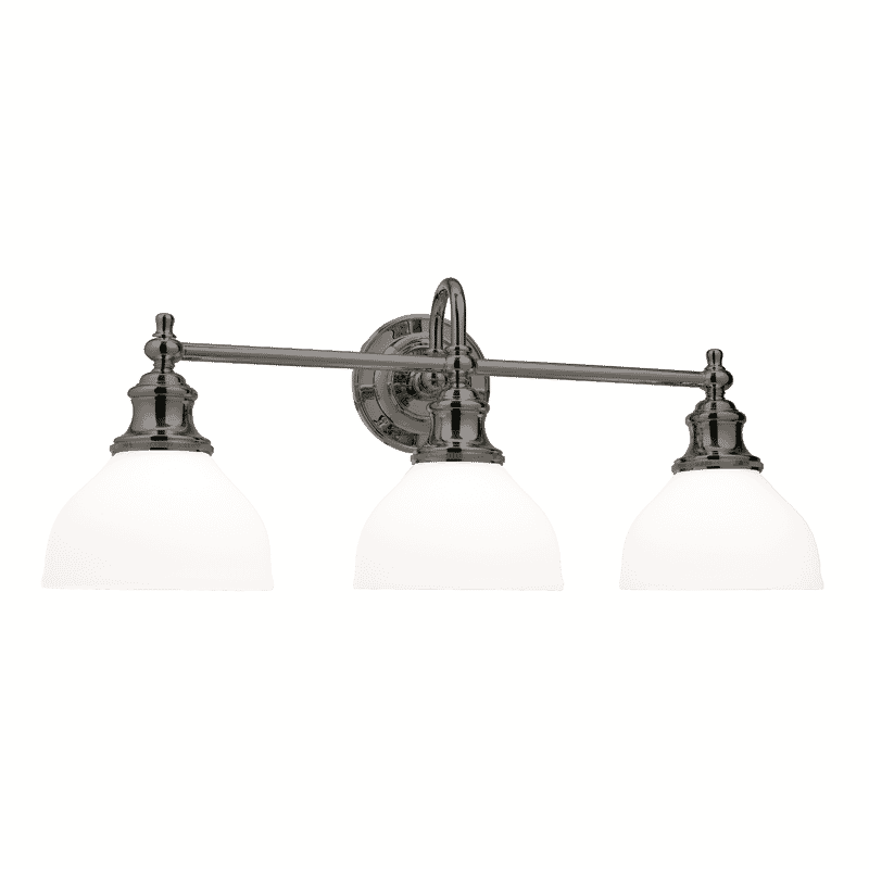 Hudson Valley Sutton 3-Light 26" Bathroom Vanity Light in Antique Nickel