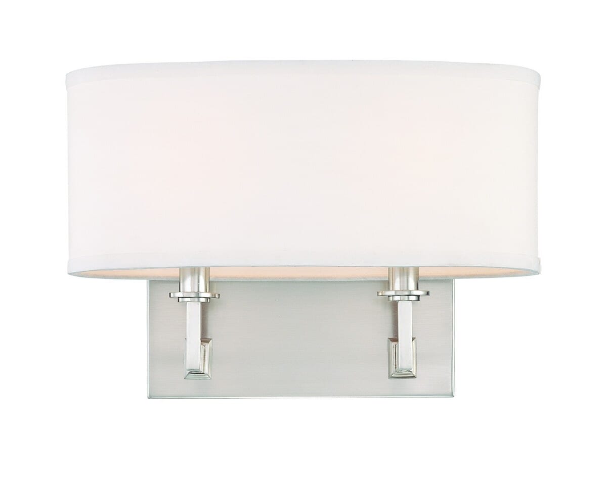 Hudson Valley Grayson 2-Light 9" Wall Sconce in Satin Nickel