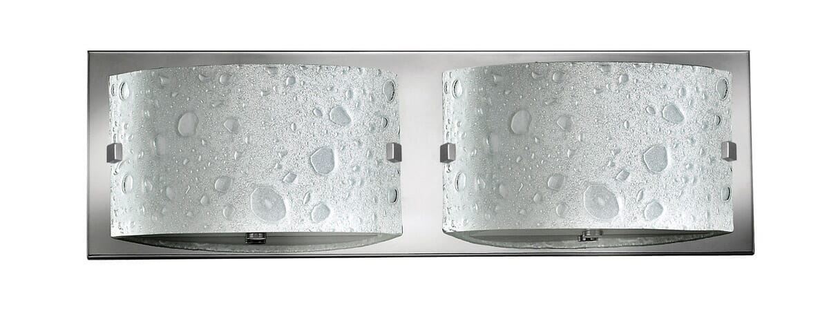Hinkley Daphne 2-Light Bathroom Vanity Light in Chrome