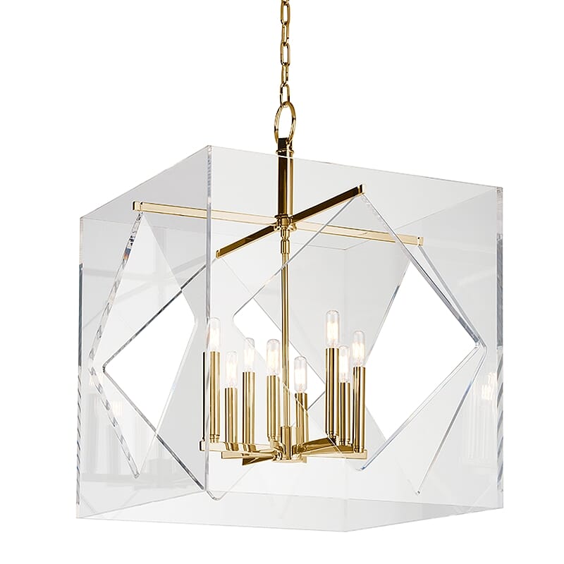 Hudson Valley Travis 8-Light Chandelier in Aged Brass