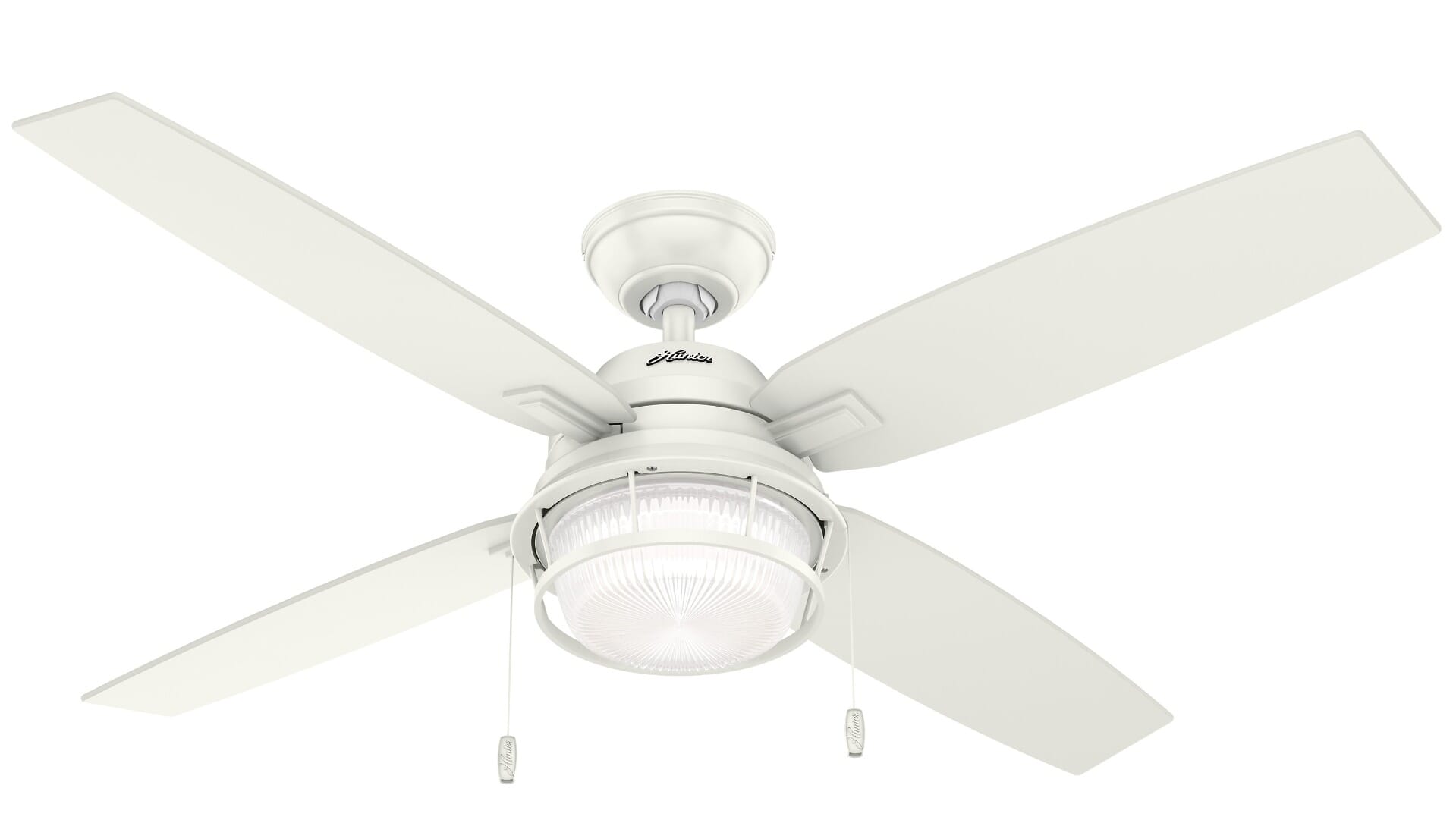 Hunter Ocala 2-Light 52" Indoor/Outdoor Ceiling Fan in Fresh White