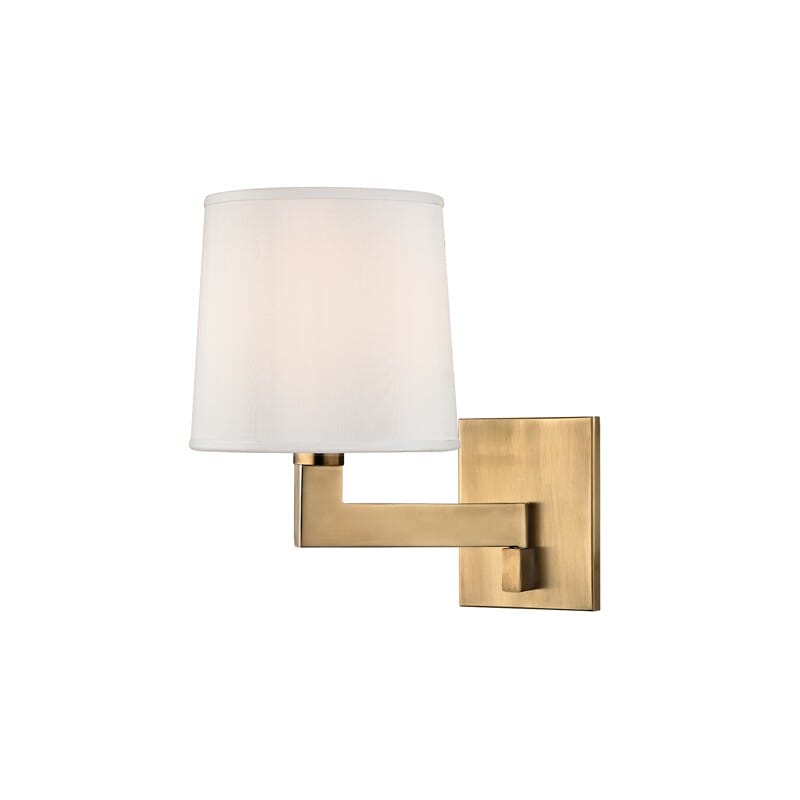 Hudson Valley Fairport 11" Wall Sconce in Aged Brass