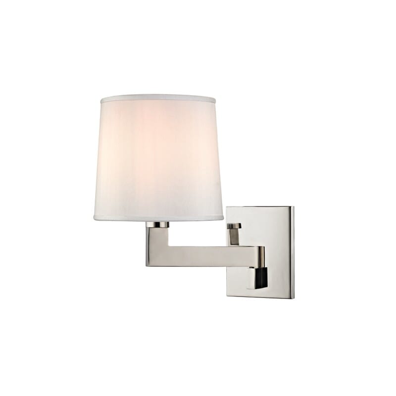 Hudson Valley Fairport 11" Wall Sconce in Polished Nickel