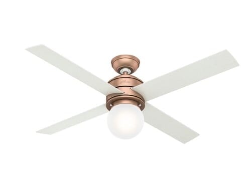 Hunter Hepburn 52" Indoor Ceiling Fan in Satin Copper