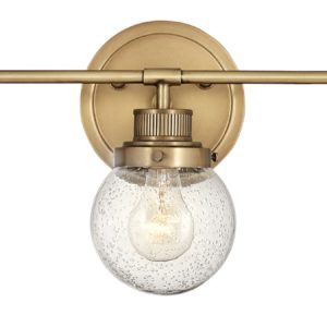 Hinkley Poppy 3-Light Bathroom Vanity Light in Heritage Brass