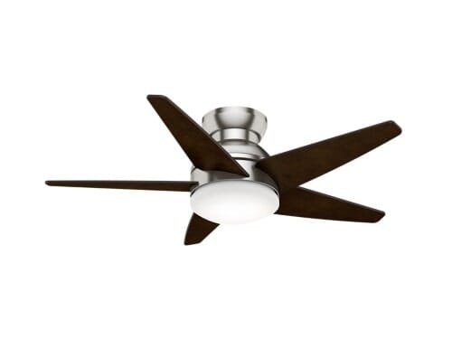 Casablanca Isotope 44" Indoor Flush Mount Ceiling Fan in Brushed Nickel