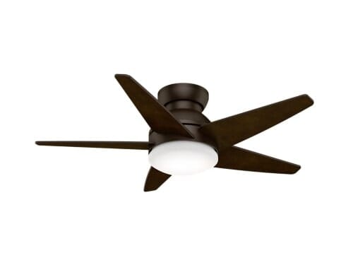 Casablanca Isotope 44" Indoor Flush Mount Ceiling Fan in Brushed Cocoa