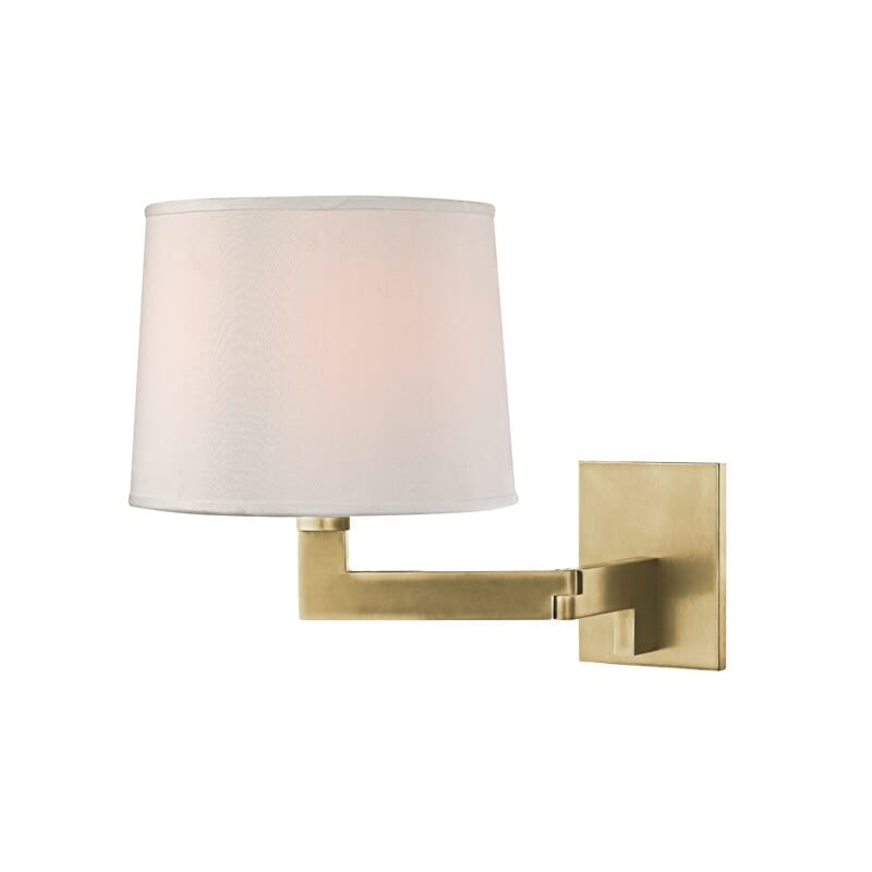 Hudson Valley Fairport 11" Wall Sconce in Aged Brass