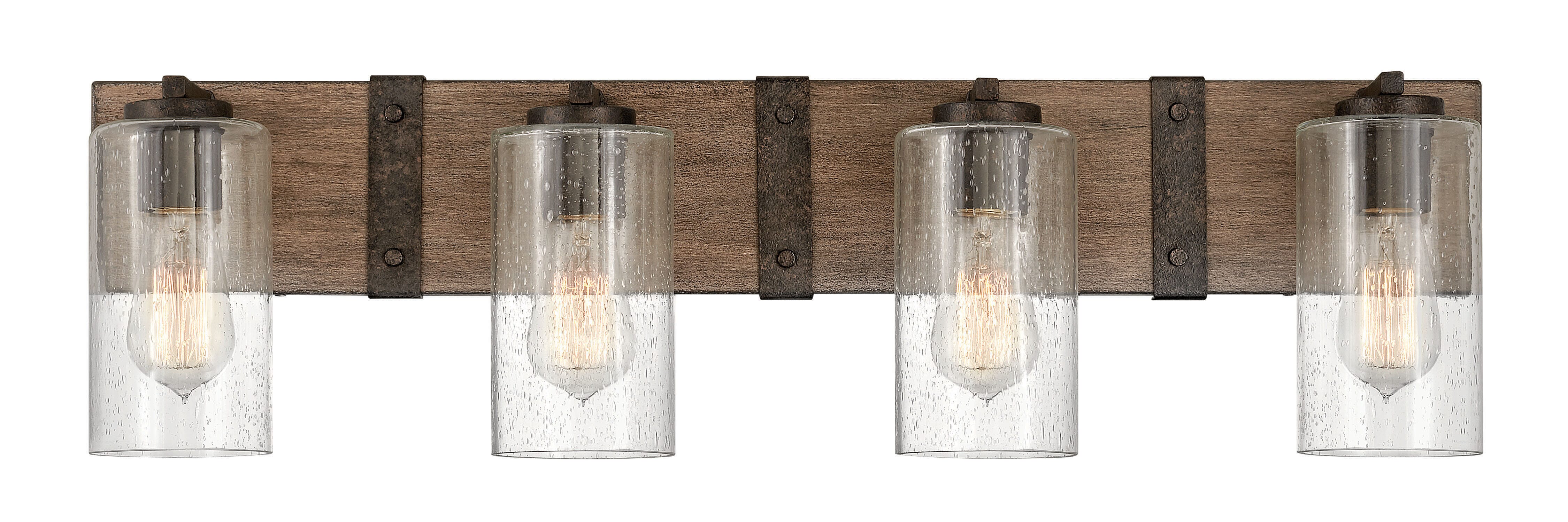 Hinkley Sawyer 4-Light 31" Bathroom Vanity Light in Sequoia