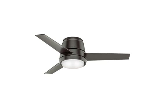 Casablanca Commodus 44" Indoor Flush Mount Ceiling Fan in Noble Bronze