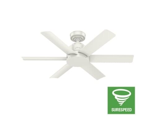 Hunter Kennicott 44" Indoor/Outdoor Ceiling Fan in Fresh White