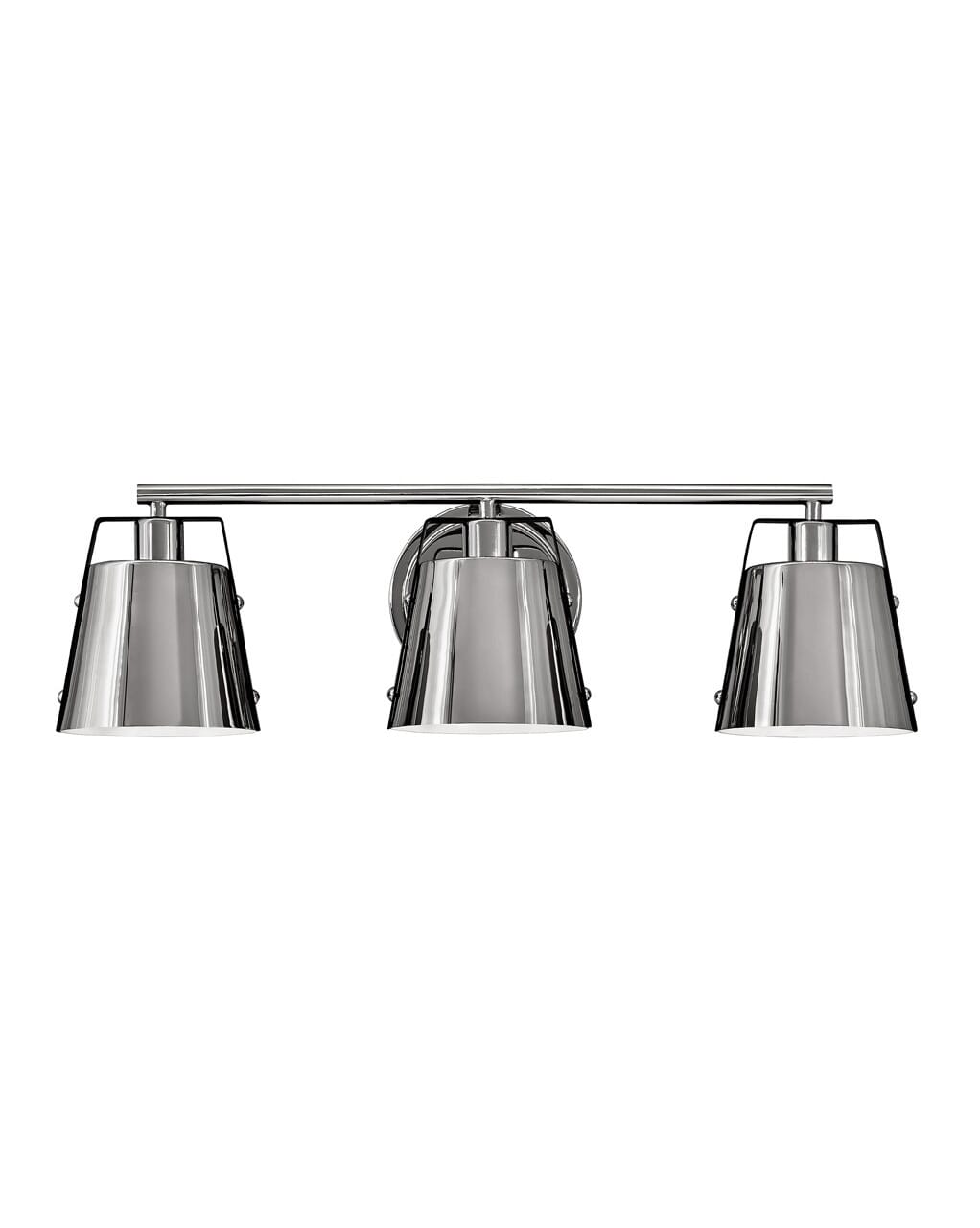 Hinkley Cartwright 3-Light Bathroom Vanity Light in Polished Nickel