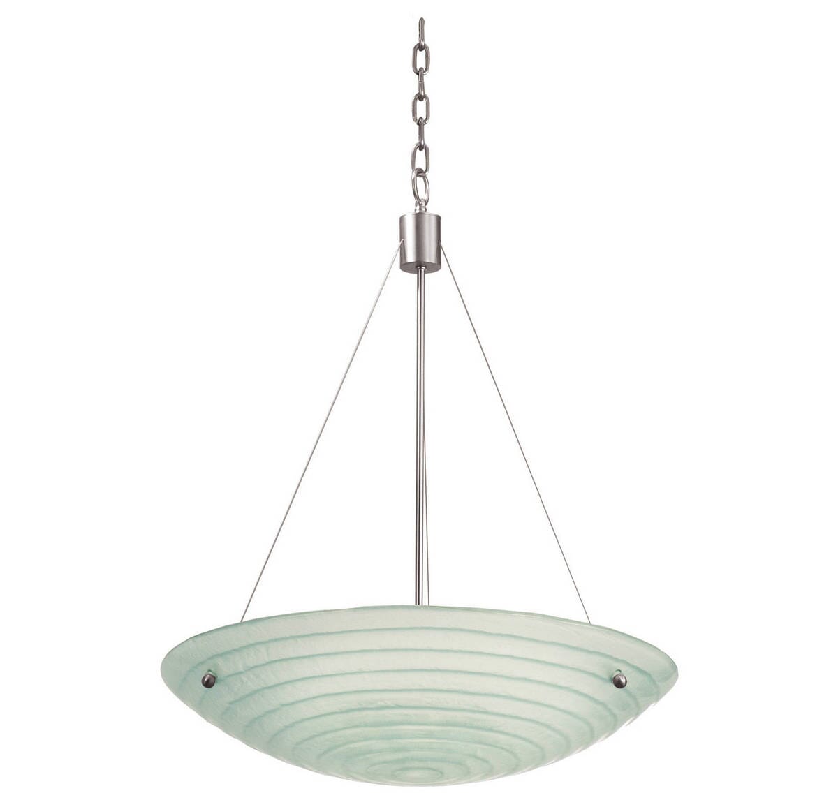 Kalco Aqueous 3-Light 15 38" Pendant in Satin Nickel