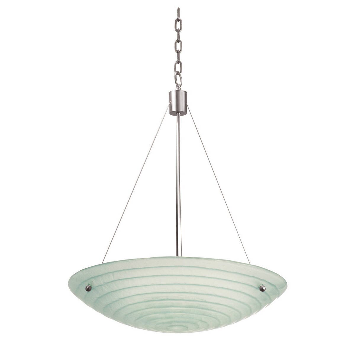 Kalco Aqueous 3-Light 20" Pendant in Satin Nickel