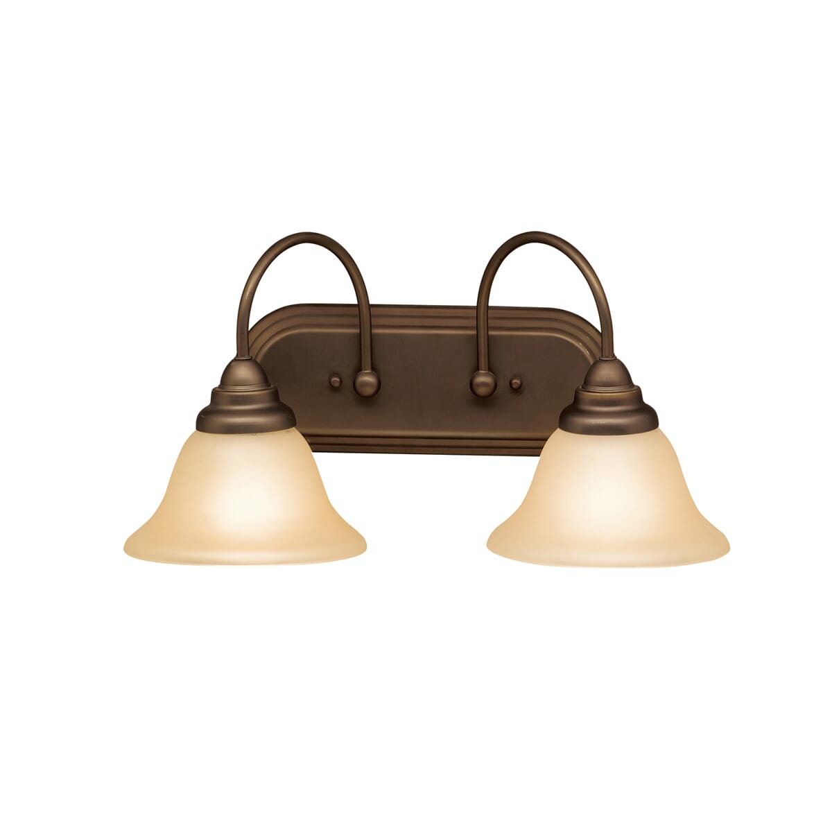 Kichler Telford 2-Light Bathroom Vanity Light in Olde Bronze Finish