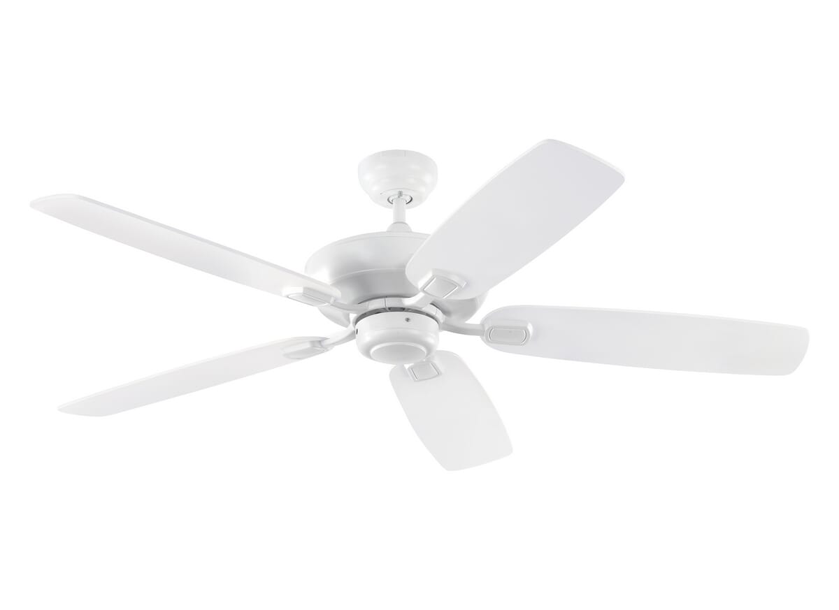 Monte Carlo 52" Colony Max Damp Rated Ceiling Fan in Rubberized White