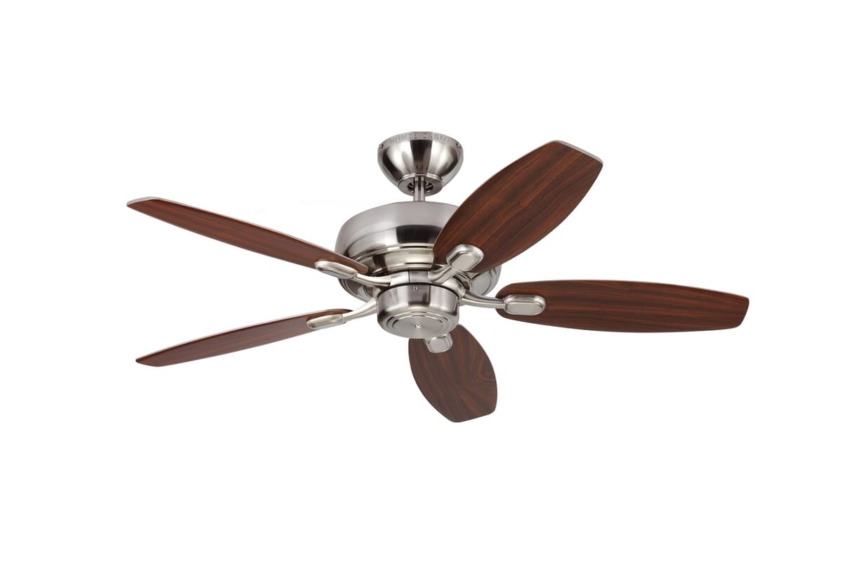 Monte Carlo 44" Centro Max II Ceiling Fan in Brushed Steel