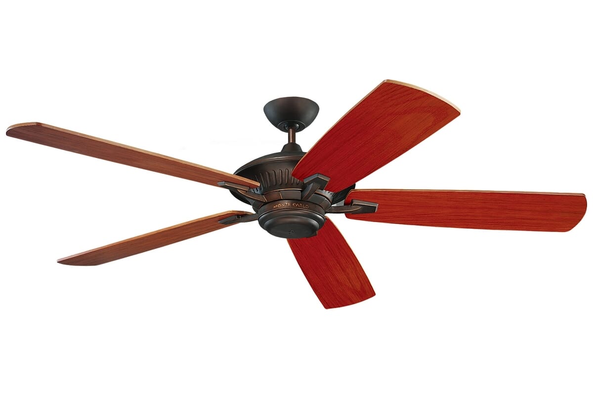 Monte Carlo 60" Cyclone Outdoor Wet Rated Ceiling Fan in Roman Bronze