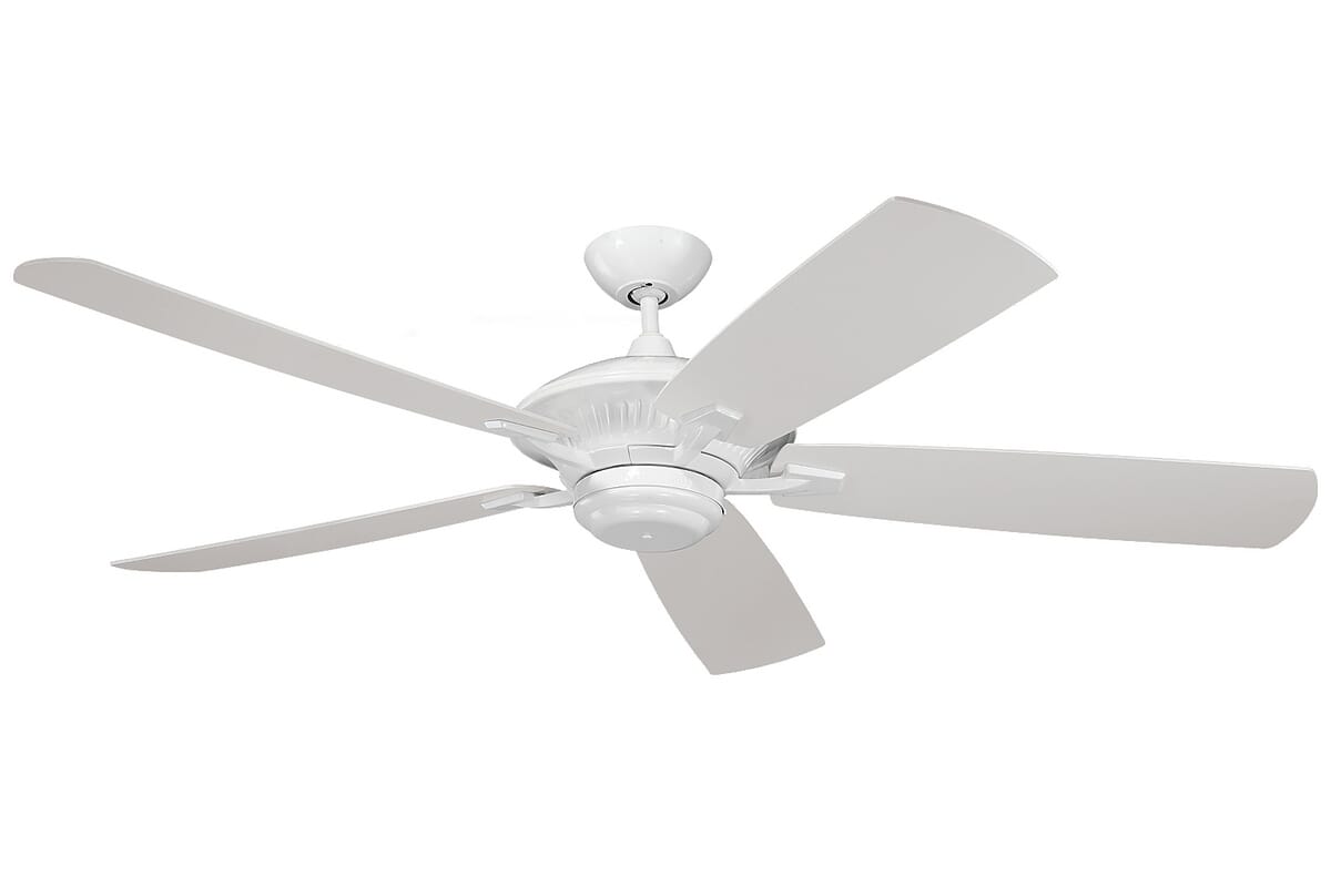 Monte Carlo 60" Cyclone Outdoor Wet Rated Ceiling Fan in White