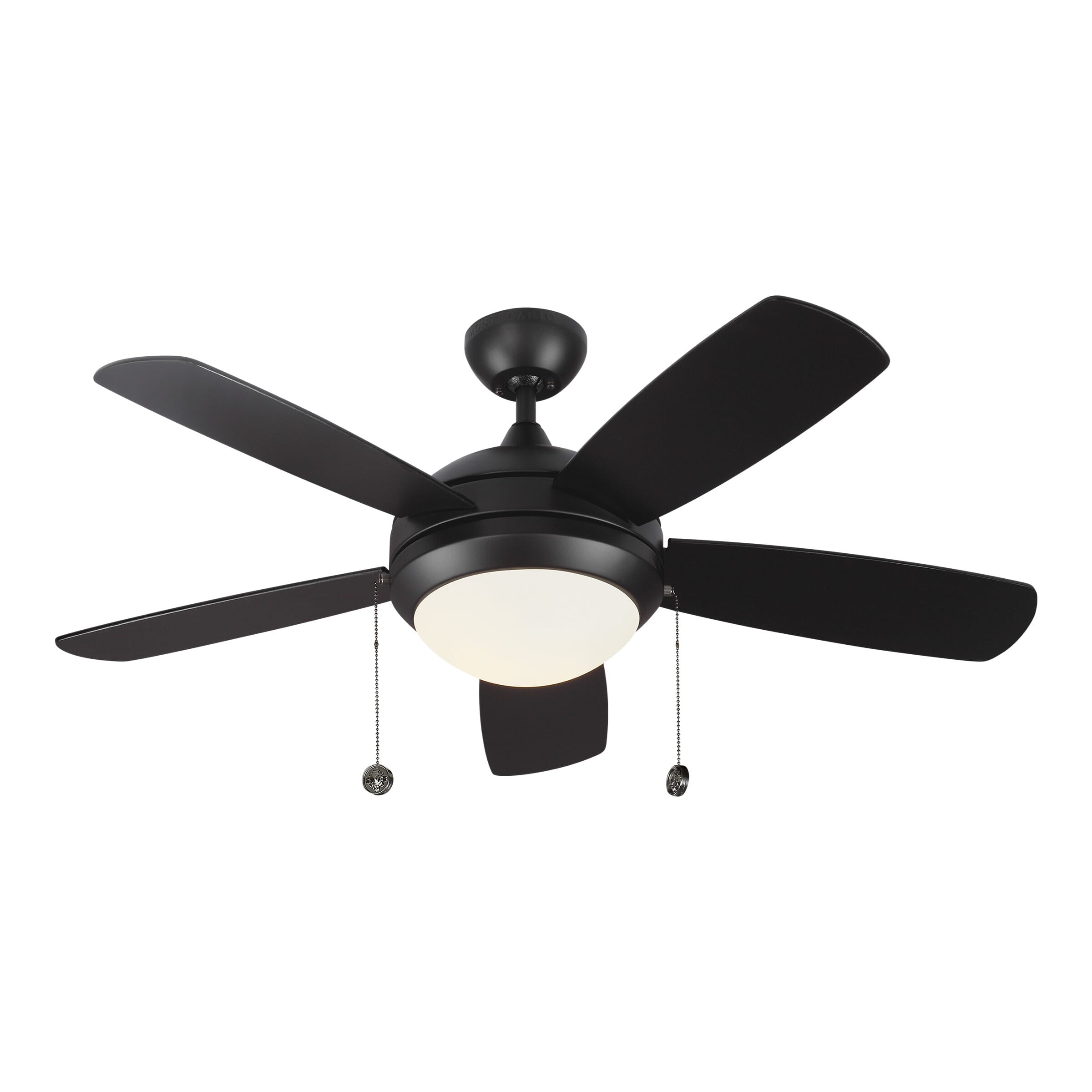 Monte Carlo Discus Classic II 44" Indoor Ceiling Fan in Matte Black