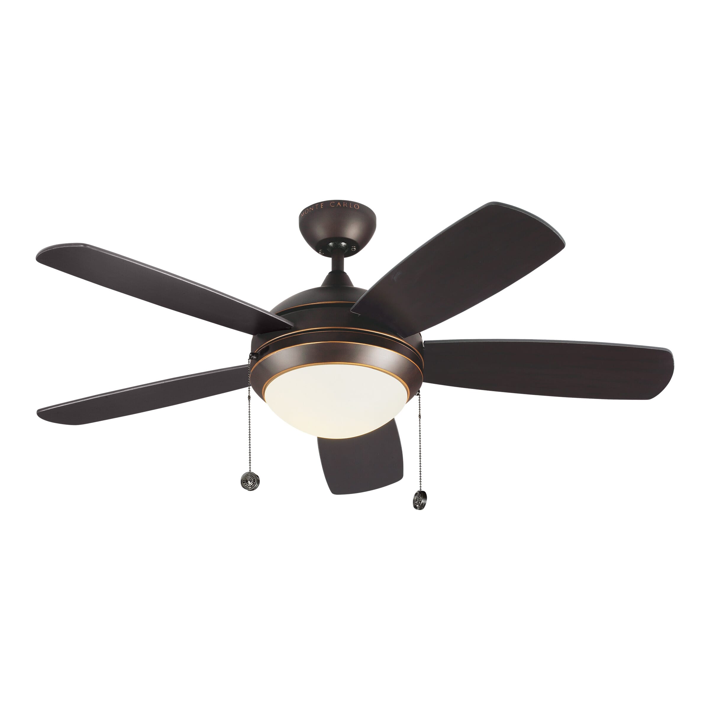 Monte Carlo Discus Classic II 44" Indoor Ceiling Fan in Roman Bronze