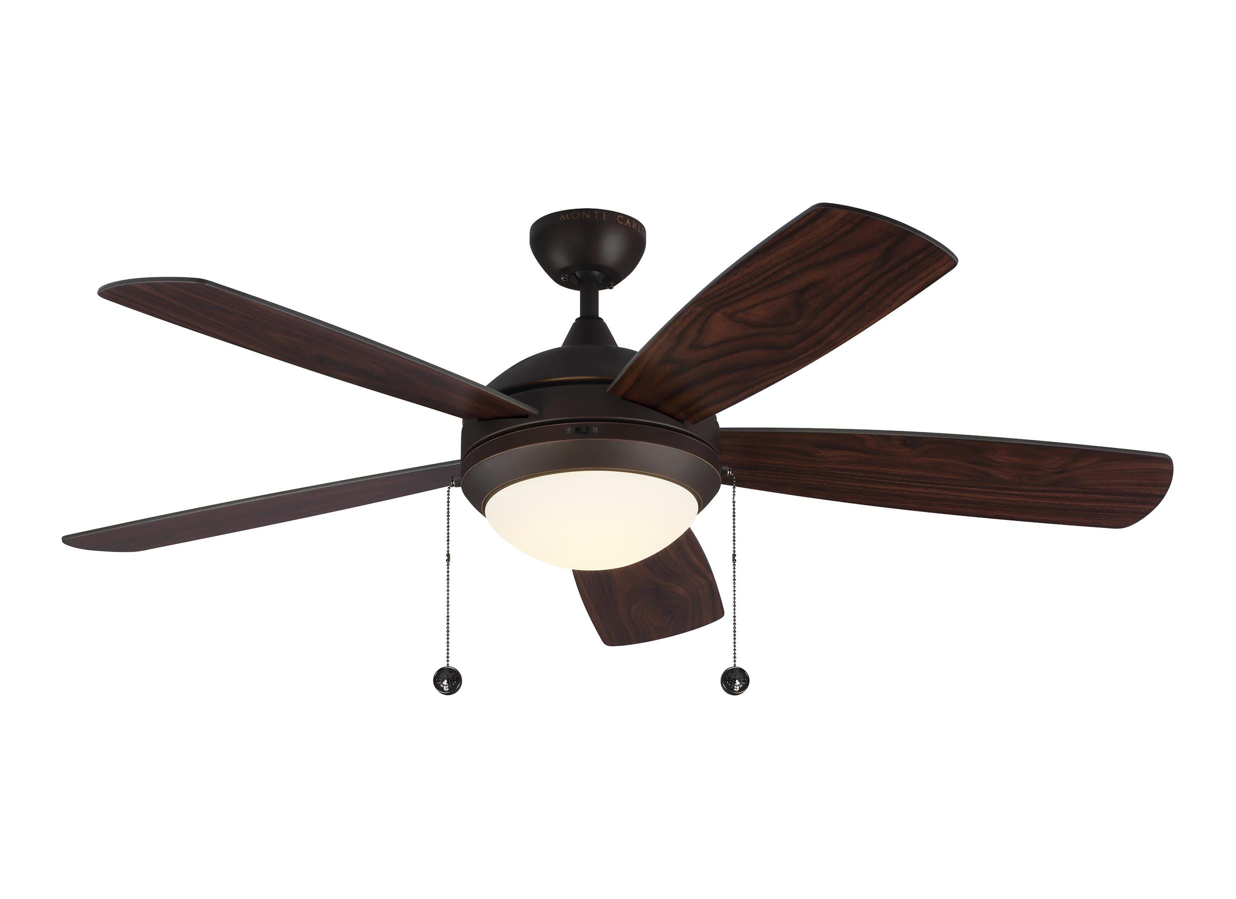 Monte Carlo Discus Classic 52" Indoor Ceiling Fan in Roman Bronze