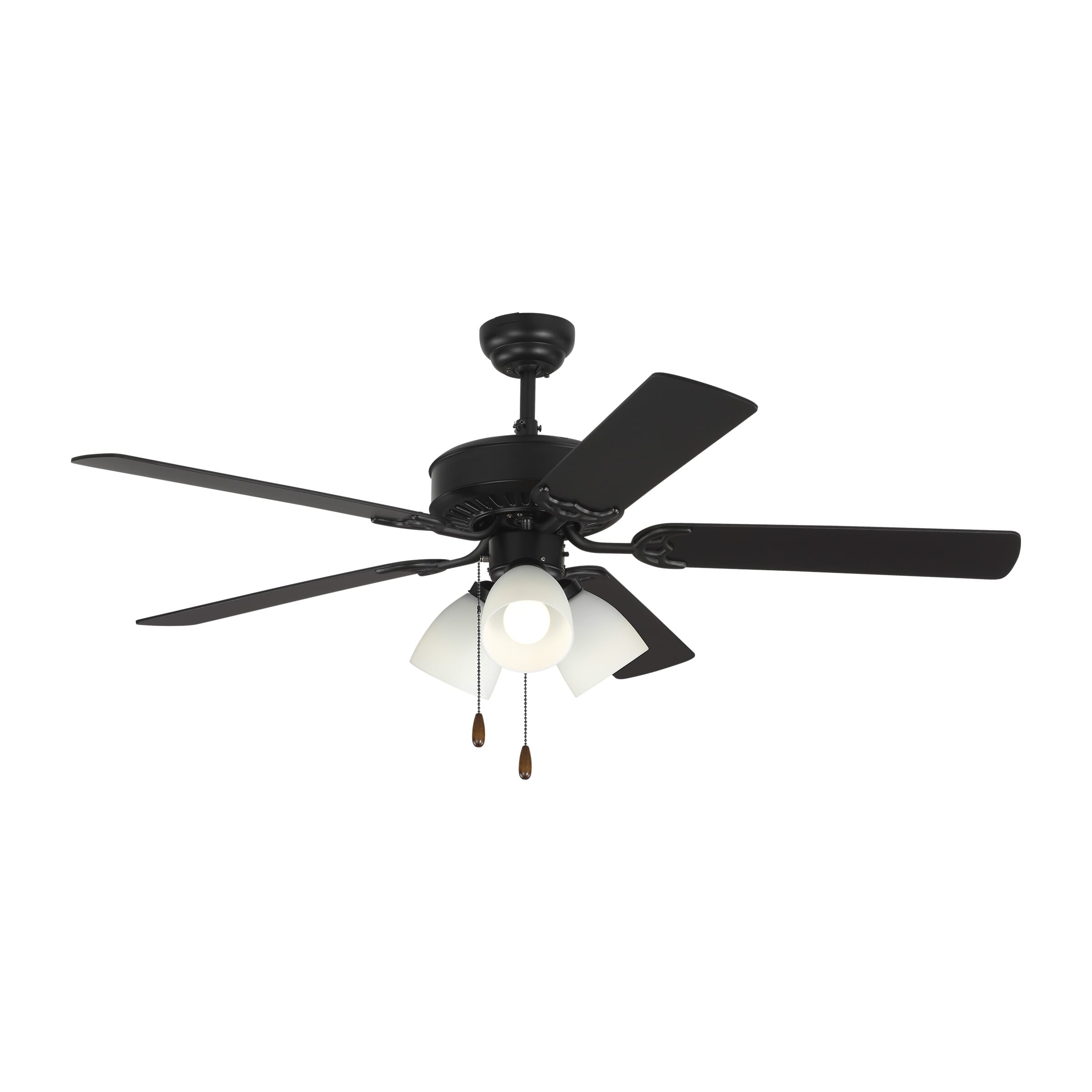 Monte Carlo Haven LED 3-Light 52" Indoor Ceiling Fan in Matte Black