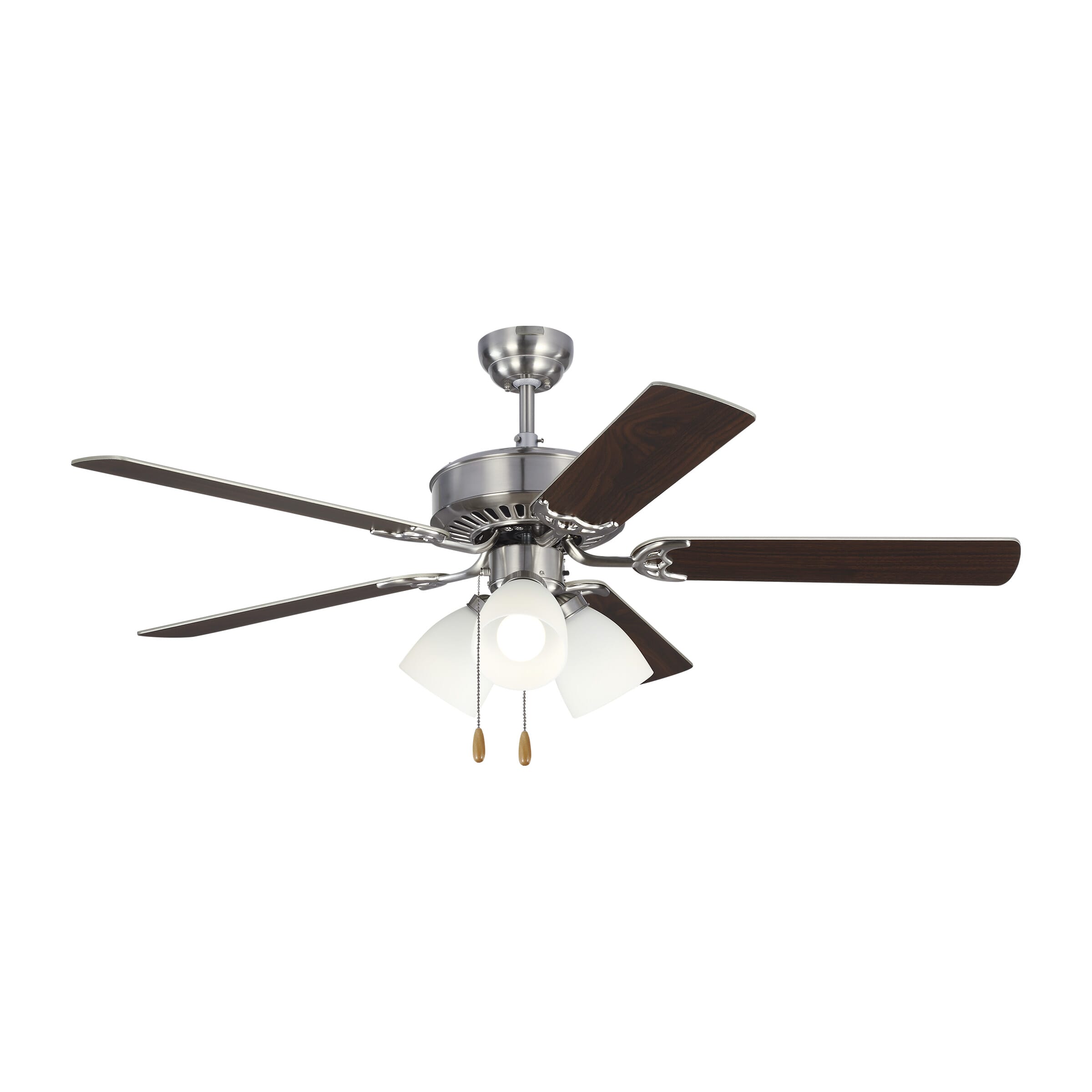 Monte Carlo Haven LED 3-Light 52" Indoor Ceiling Fan in Brushed Steel