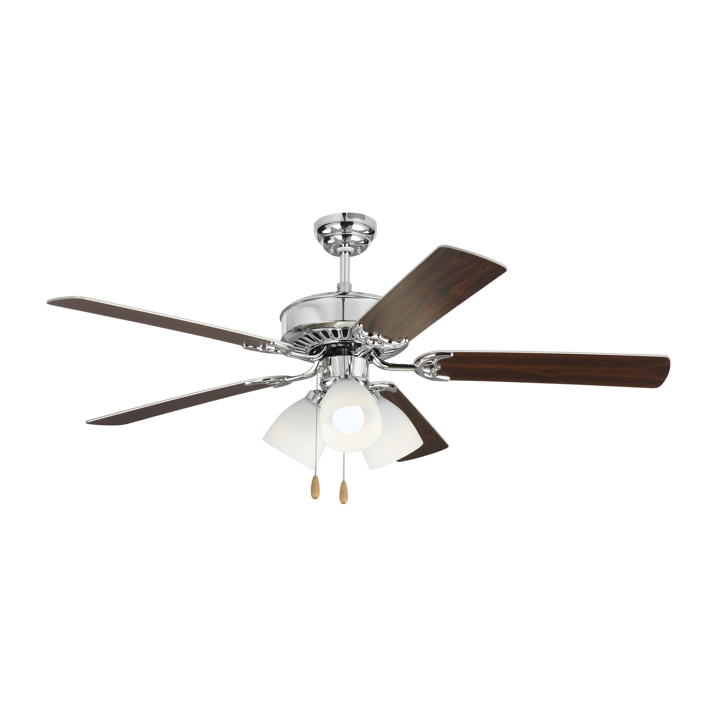 Monte Carlo Haven LED 3-Light 52" Indoor Ceiling Fan in Chrome