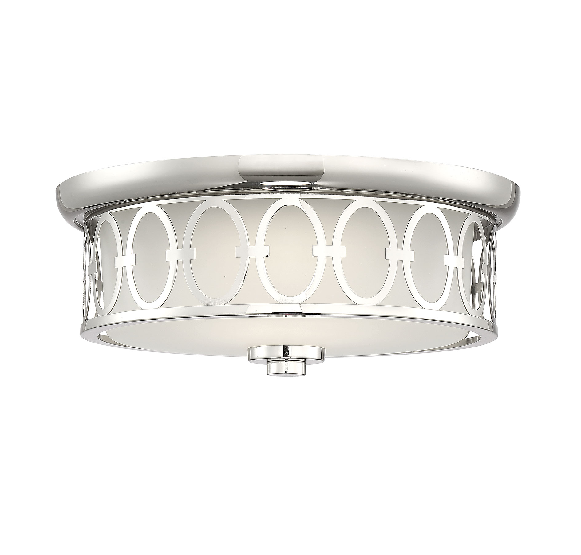 Savoy House Sherrill 14" Flush Mount Ceiling Light in Polished Nickel