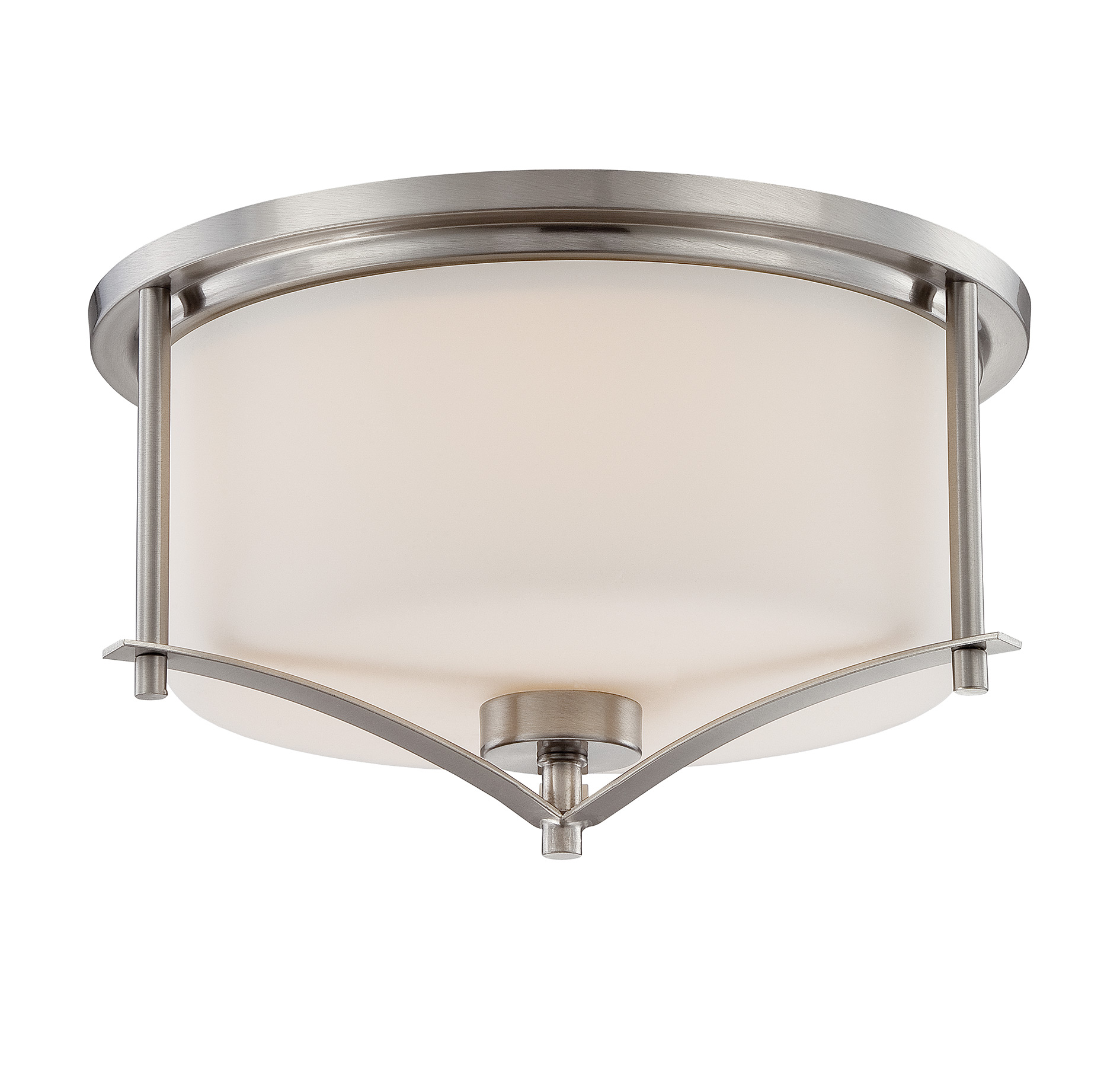 Savoy House Colton 3-Light Flush Mount in Satin Nickel