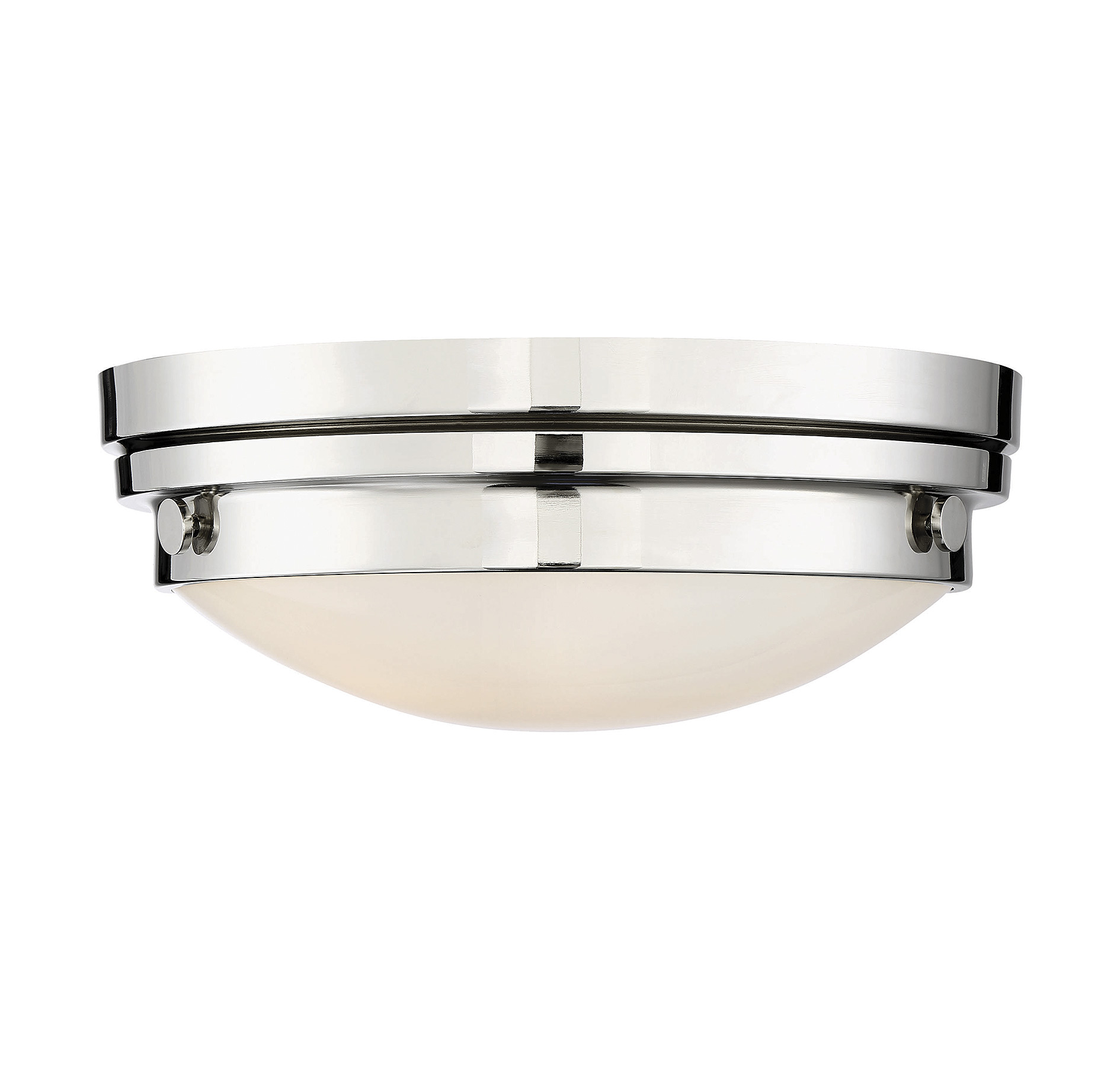 Savoy House Lucerne Flush Mount Ceiling Light in Polished Nickel