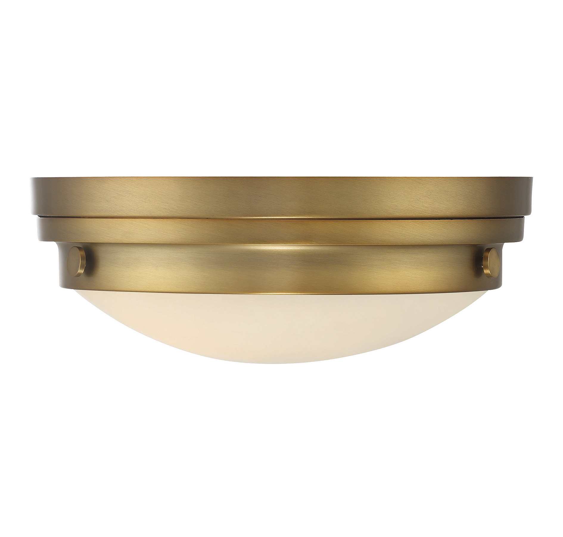 Savoy House Lucerne Round Ceiling Light in Warm Brass