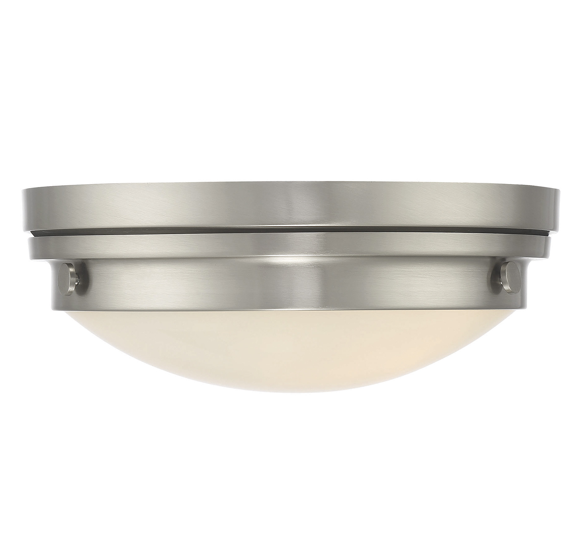 Savoy House Lucerne 2-Light Flush Mount Ceiling Light in Satin Nickel