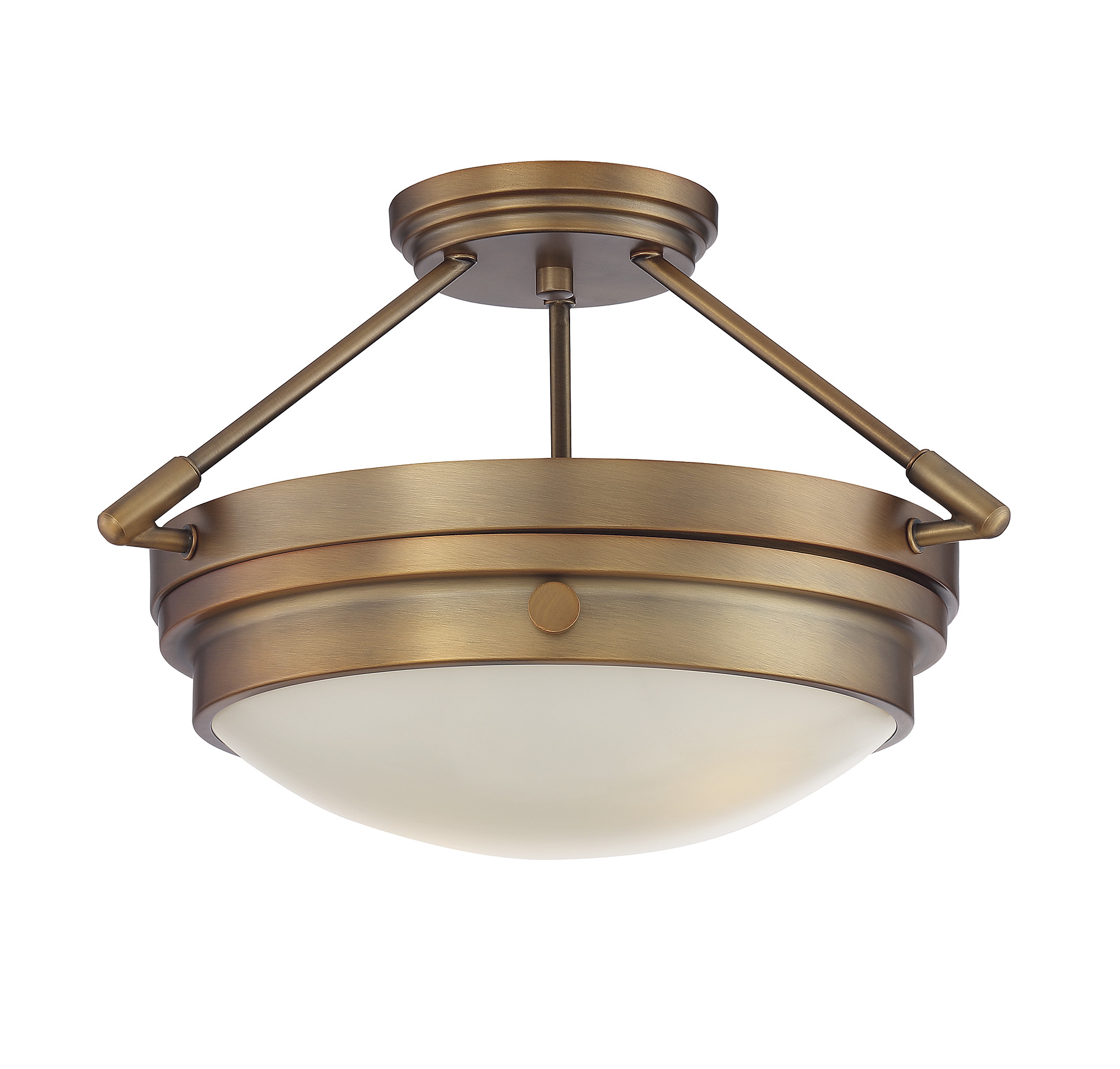 Savoy House Lucerne Ceiling Light in Warm Brass