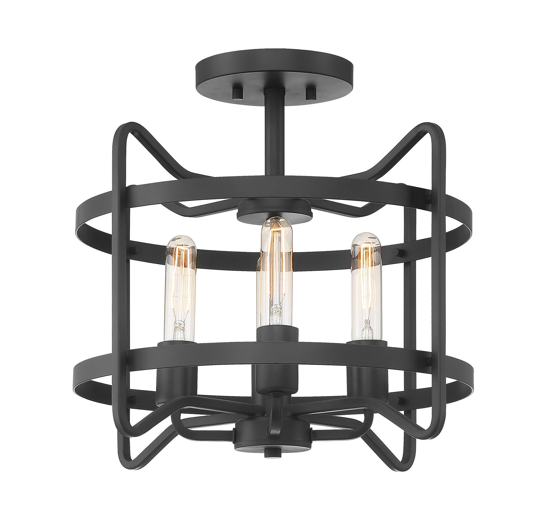 Savoy House Kent 4-Light Ceiling Light in Matte Black