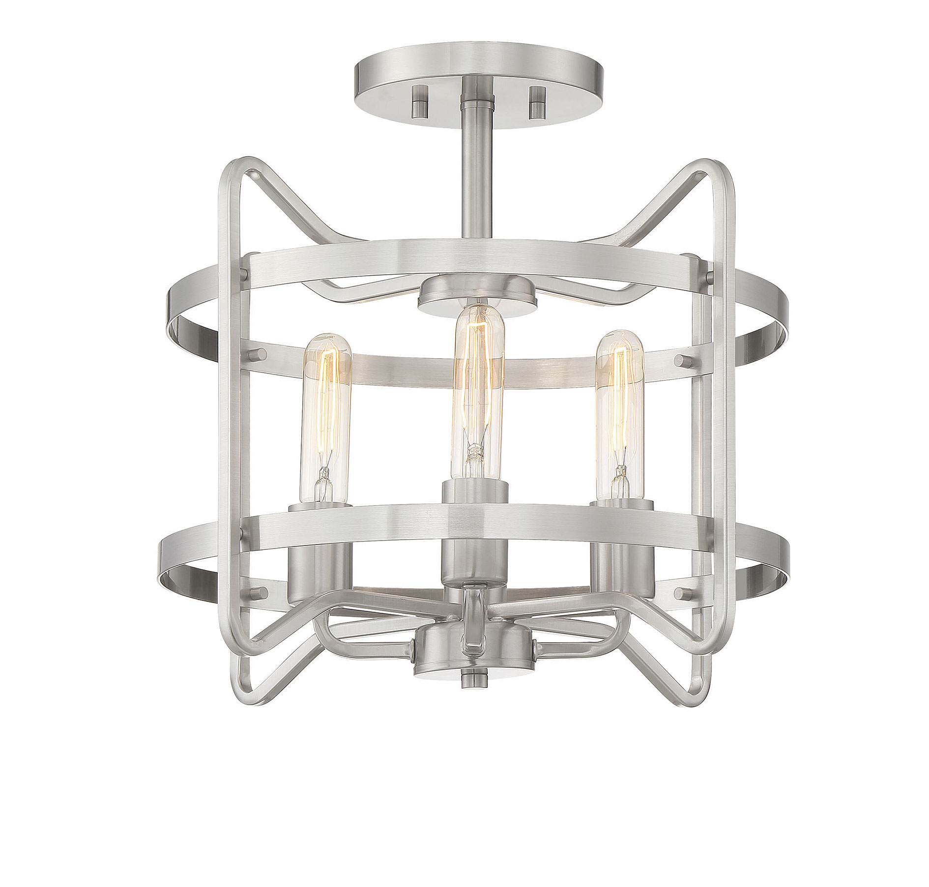 Savoy House Kent 4-Light Ceiling Light in Satin Nickel