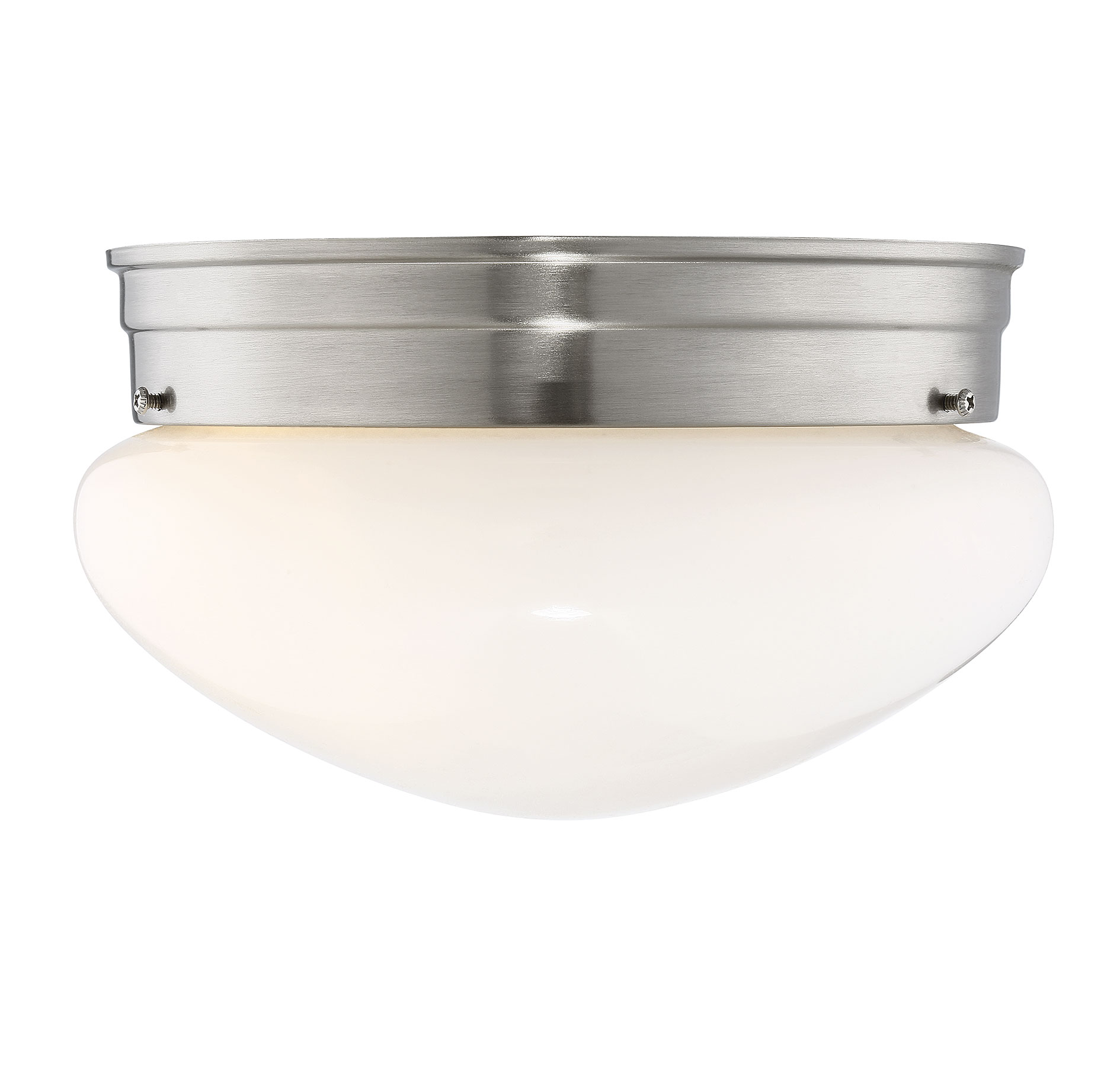 Savoy House 9.25" Flush Mount in Satin Nickel Finish