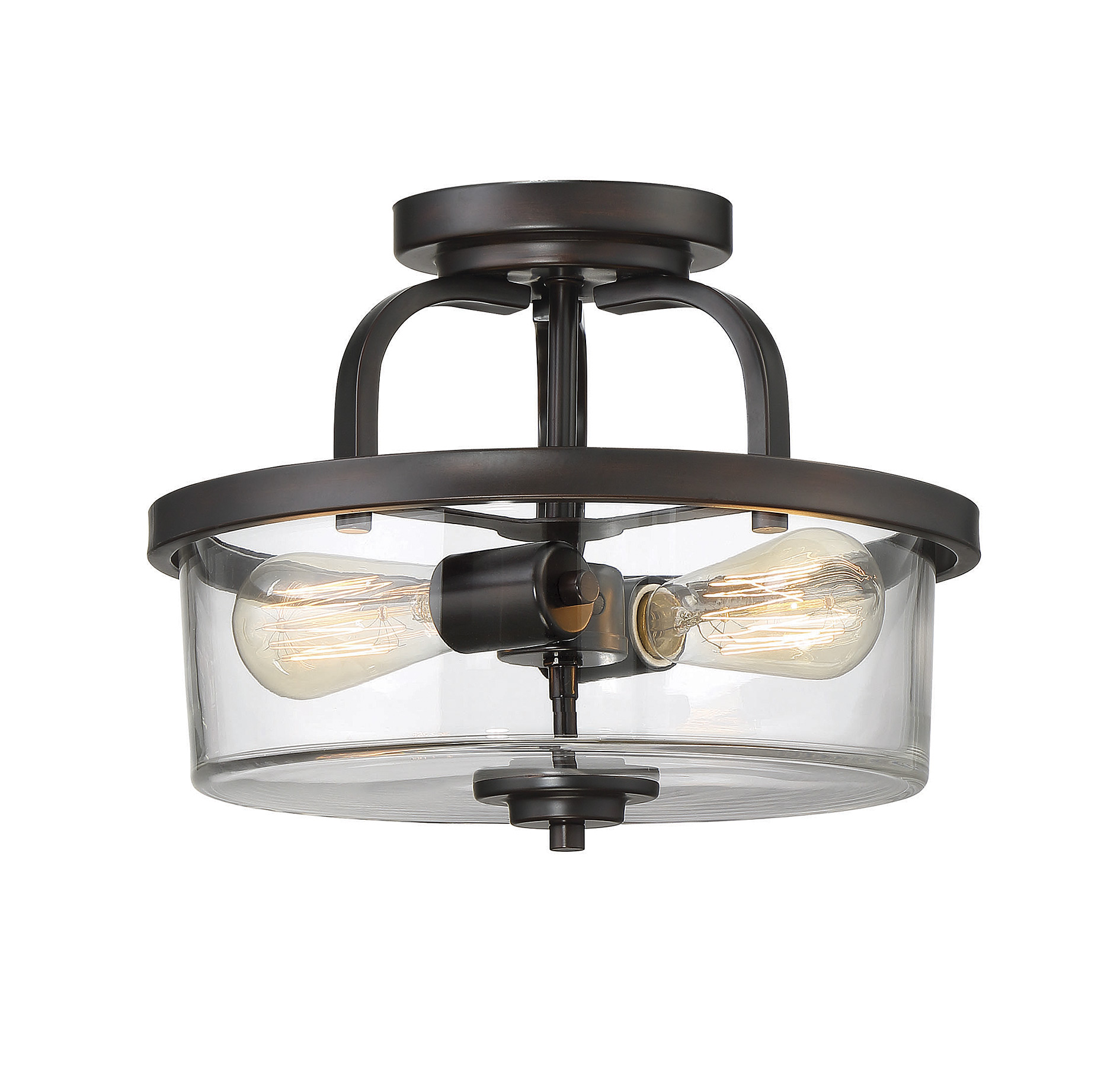 Savoy House Tulsa 2-Light Semi Flush in English Bronze