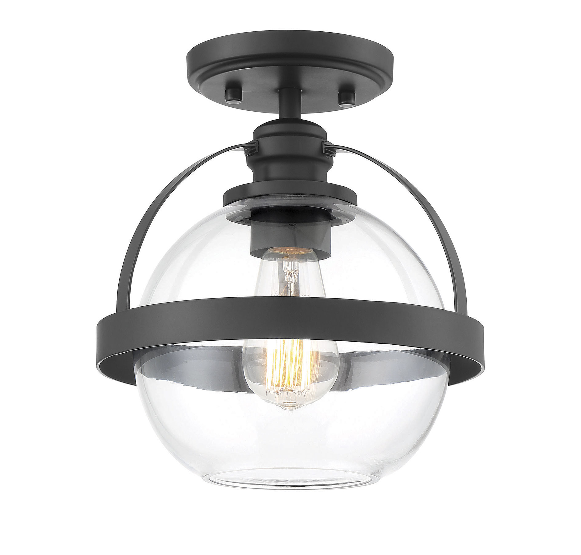 Savoy House Pendleton Ceiling Light in Matte Black