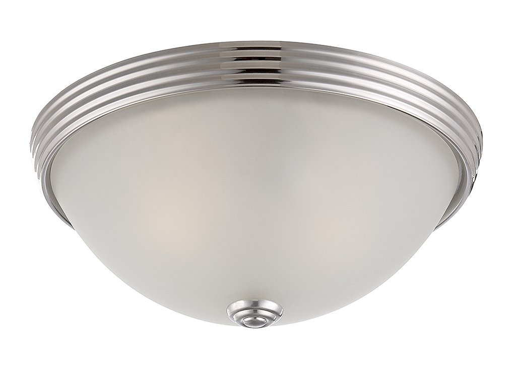 Savoy House Flush Mount Ceiling Light in Polished Nickel