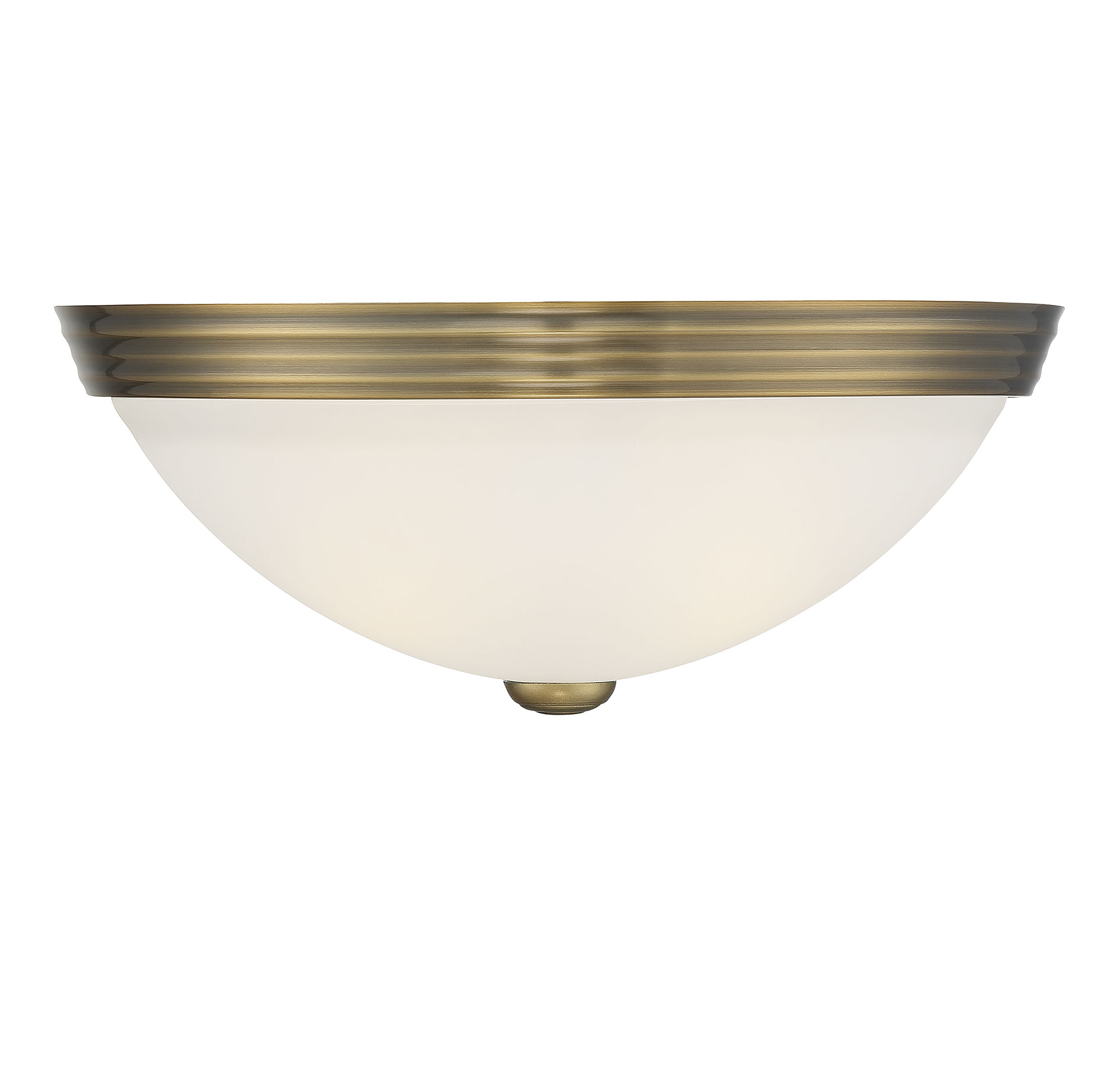 Savoy House Flush Mount Ceiling Light in Warm Brass