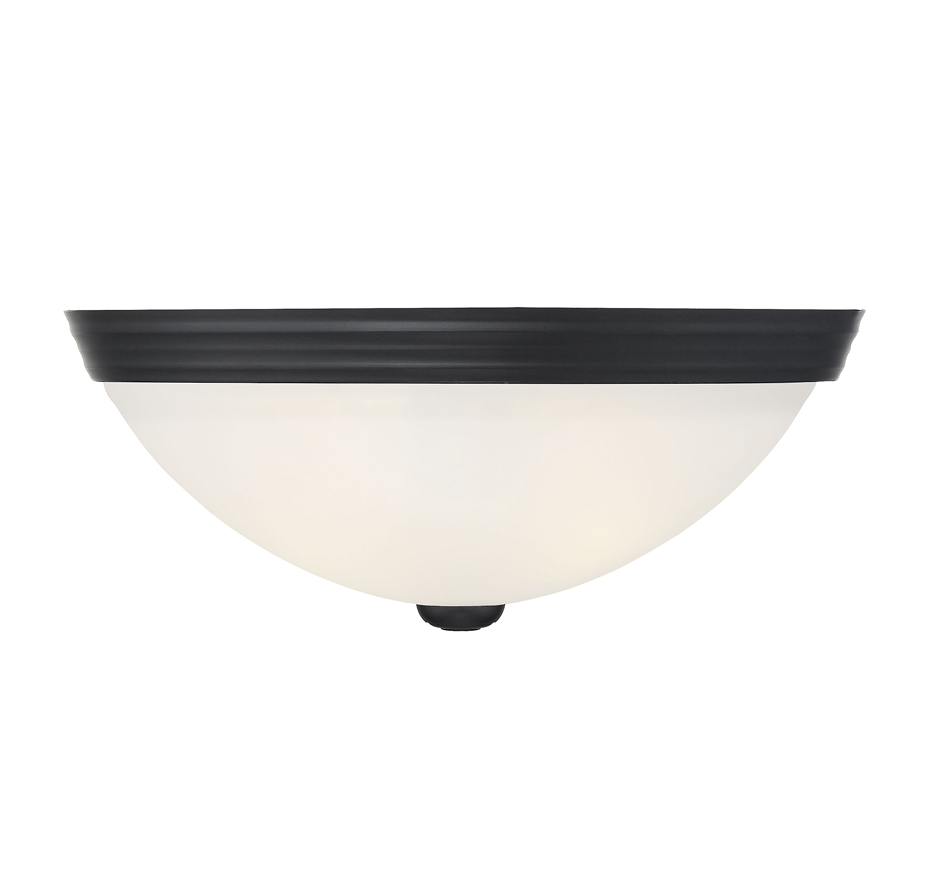 Savoy House 13" Flush Mount Ceiling Light in Black