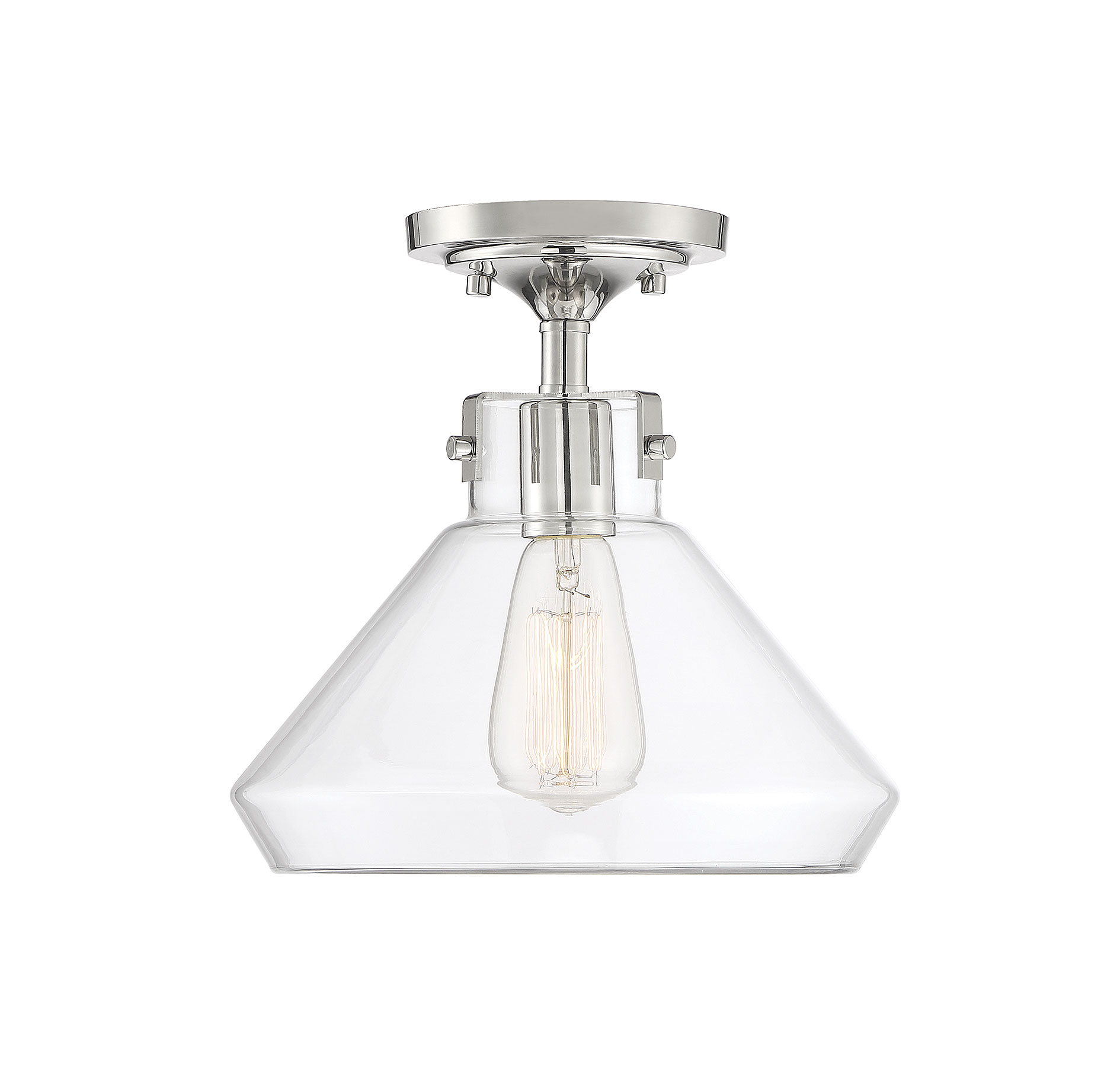 Savoy House Walpole Ceiling Light in Polished Nickel