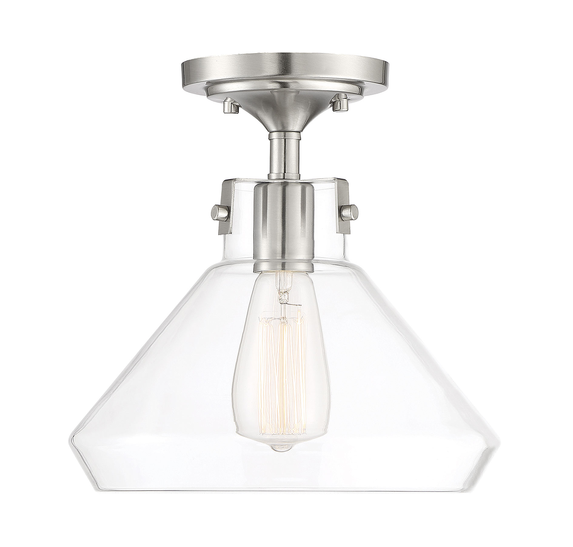 Savoy House Walpole Ceiling Light in Satin Nickel