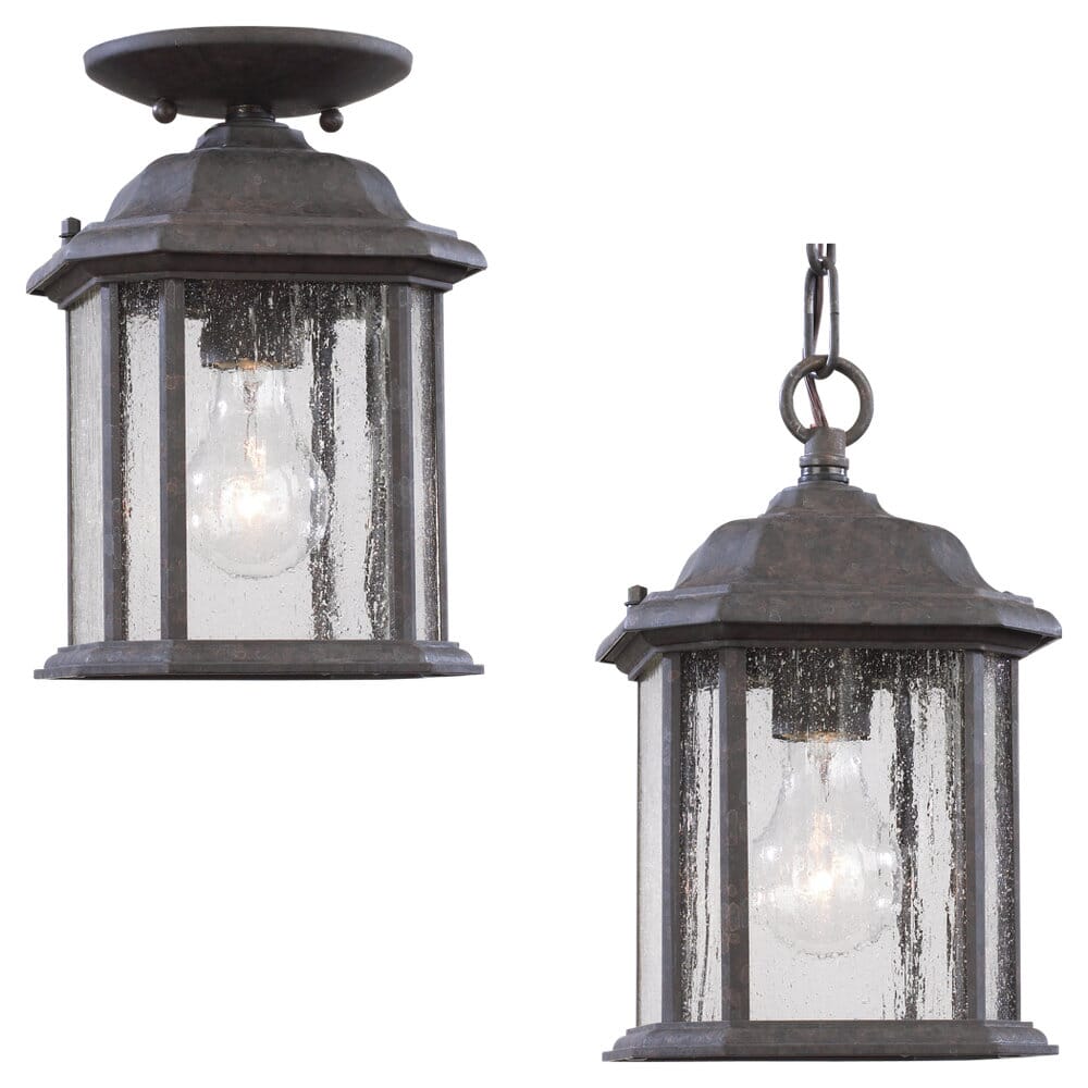 Sea Gull Kent Outdoor Hanging Light in Oxford Bronze