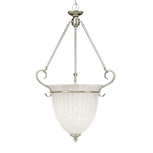 Millennium Lighting 6000 Series 3-Light Foyer/Hall Lantern in Satin Nickel