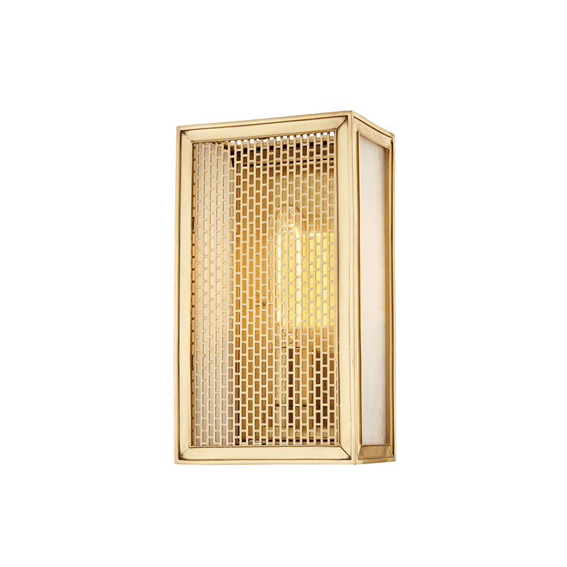 Hudson Valley Ashford 10" Wall Sconce in Aged Brass