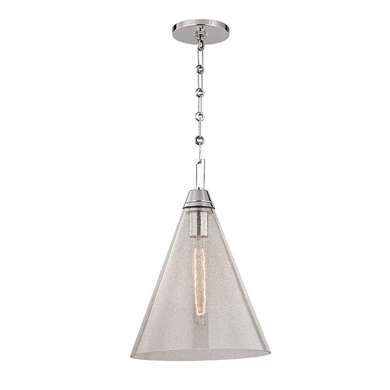 Hudson Valley Newbury 16" Pendant Light in Polished Nickel