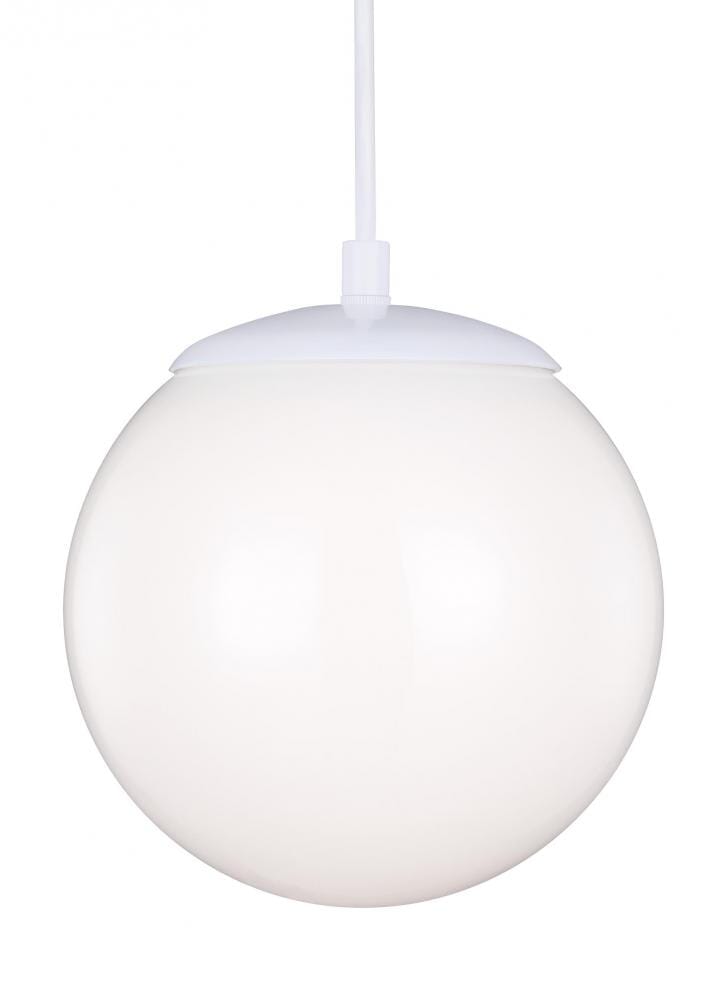 Sea Gull Leo - Hanging Globe 9" Pendant Light in White